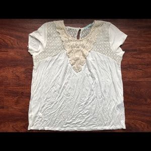 Crochet Front Tee